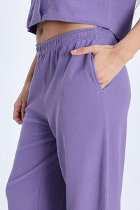 Zivame 2 Mile Fashion Knit Cotton Loungewear Set - Purple Haze — thumbnail 8